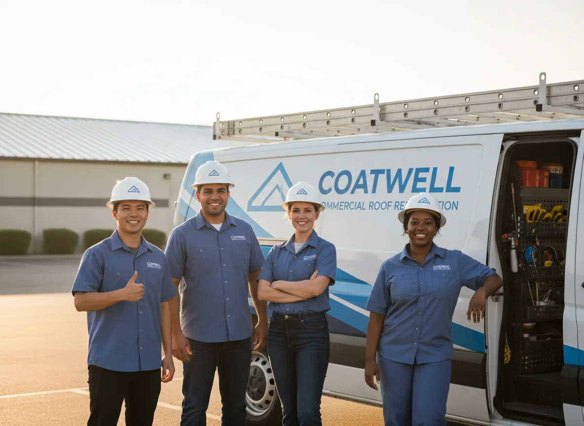 Commercial roof coating company in Stow, MA